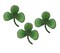 Set of 3, Three-leaf Clover, Shamrock, Embroidered, Iron on Patch